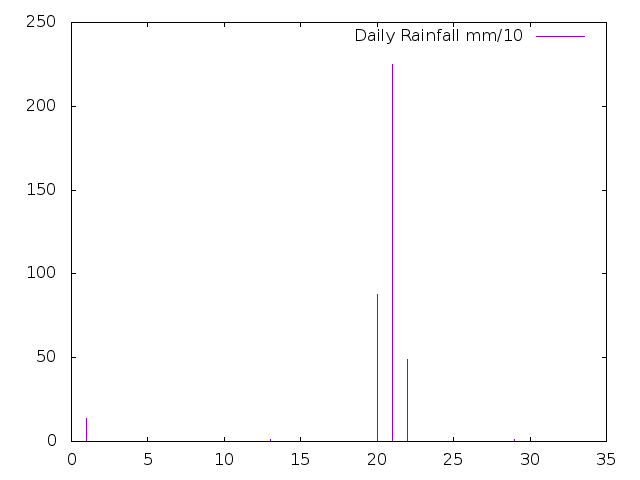 Daily Rainfall during January 2021